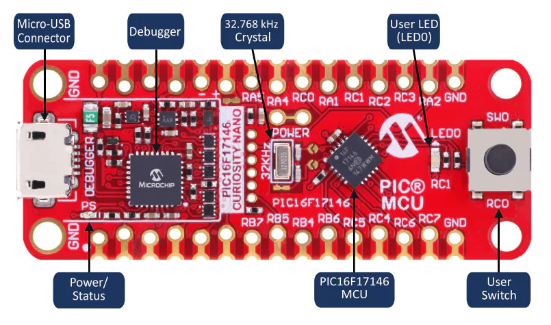 PIC16F17146 Curiosity Nano Development Board Programming – PCB HERO