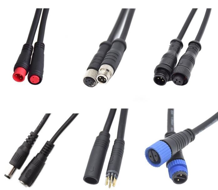 m8 waterproof cable, multi-core electric scooter signal sensor round waterproof plug