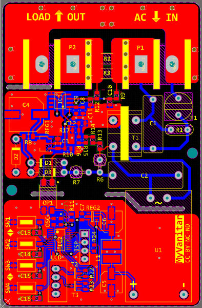 Digital AC Energy Measurement Circuit V2 RMS Voltage, RMS Current, Real Power, Power Factor, Energy KWh