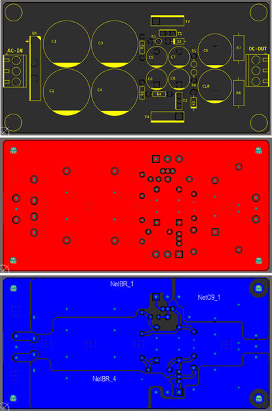 Low Noise 45V-4A Dual Rail Power Supply Using Enhanced Capacitance Multiplier