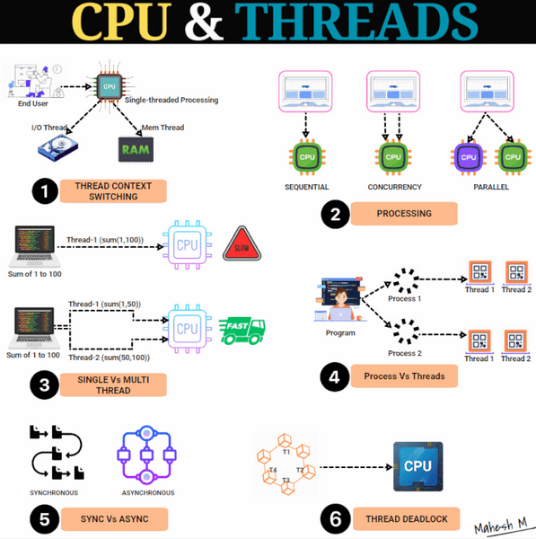 Understanding how the CPU works and how to write thread-efficient programs