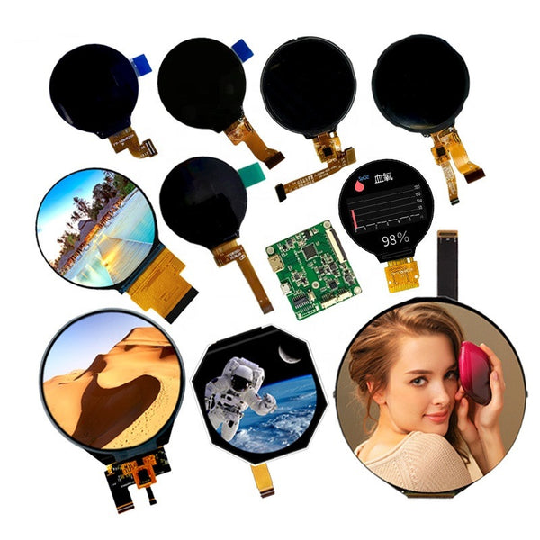 Round tft lcd display