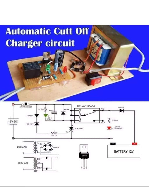 Automatic Cutt Off Charger circuit