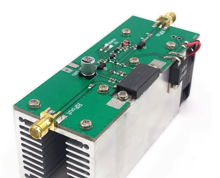 What does a RF power amplifier do?