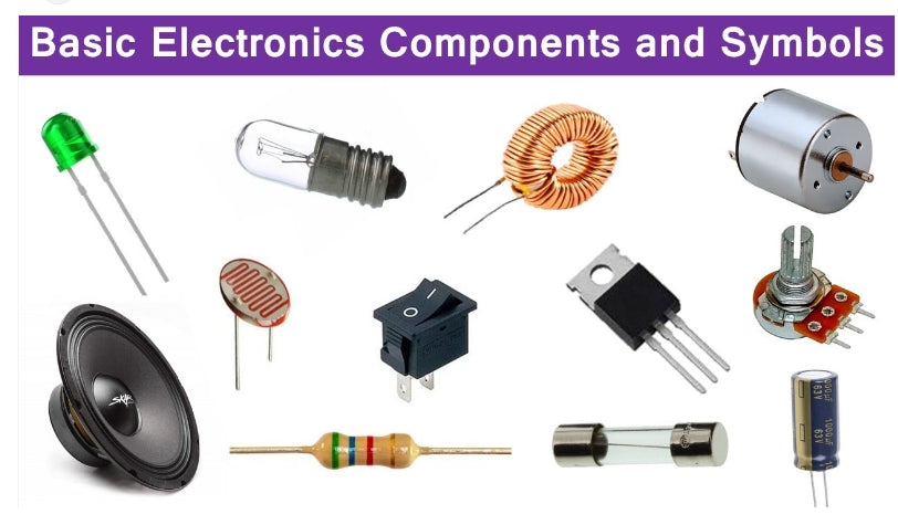 10 common electronic components and their symbols