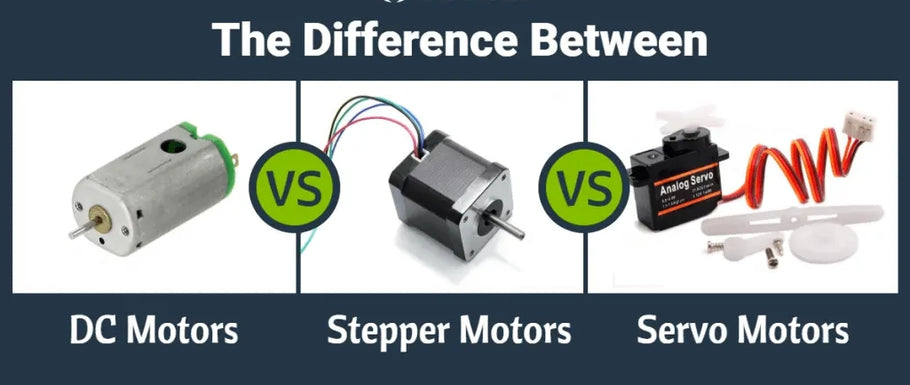DC Motor vs Stepper Motor vs Servo Motor