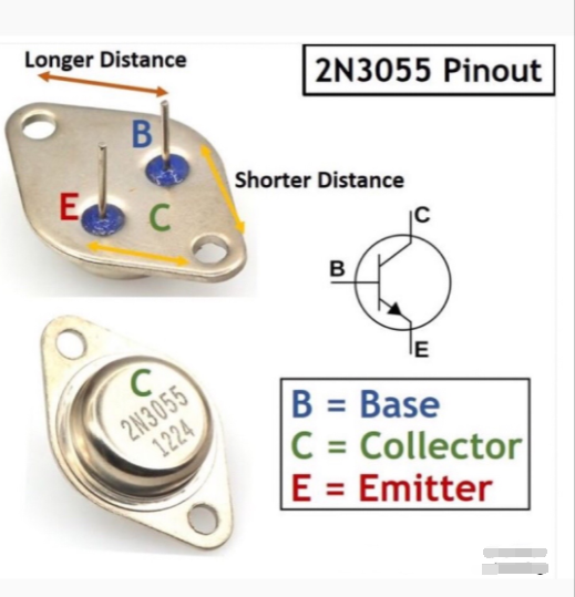 2N3055 Transistor Pinout