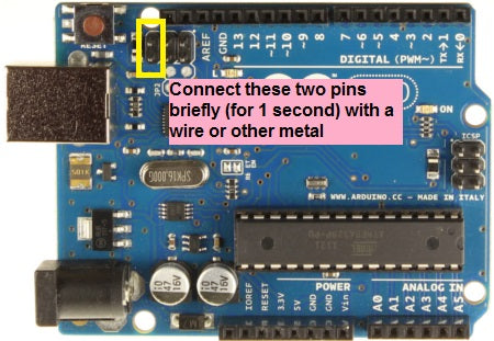 If your board does not appear on a port in Arduino IDE