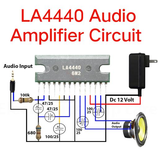 LA4440 Audio Amplifier Circuit