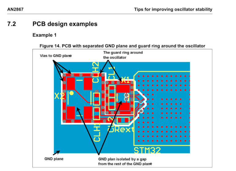 PCB layout for crystal resonator (STM32)