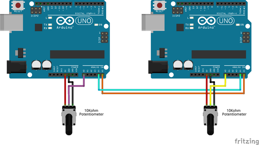 How to setup I2C communication on the arduino?
