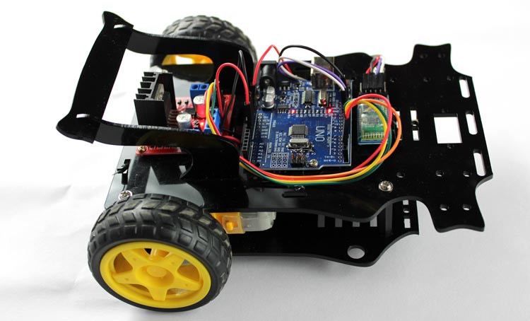 Bluetooth based Smart Phone Controlled Robot Car using Arduino – PCB HERO
