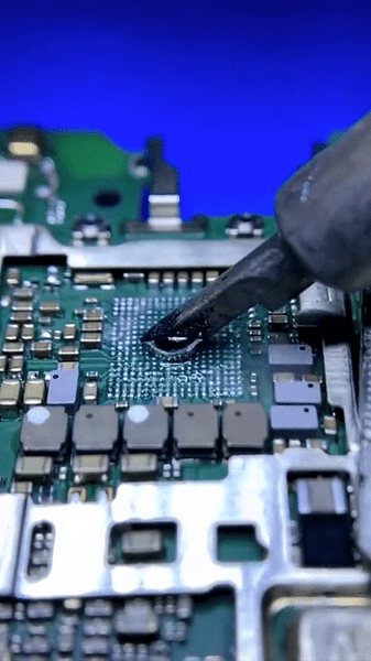 BGA welding on the computer