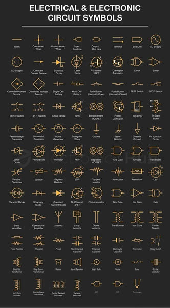 Electrical and Electronic circuit symbols
