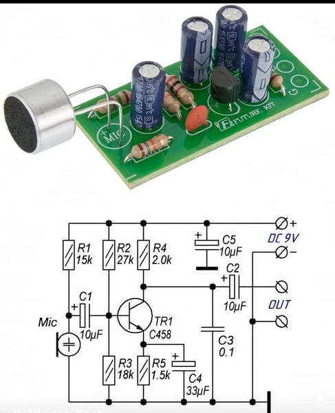 Mic circuit diagram for the best sound