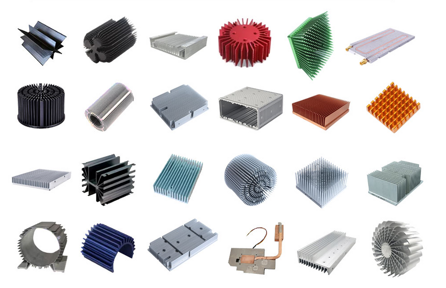 Which Are The Common Types Of Large Aluminum Heat Sink?