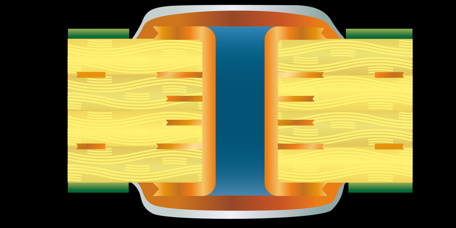 What is a capped via hole?