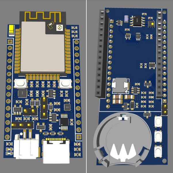 ESP32 devkit loosely based on the firebeetle trying to improve on it