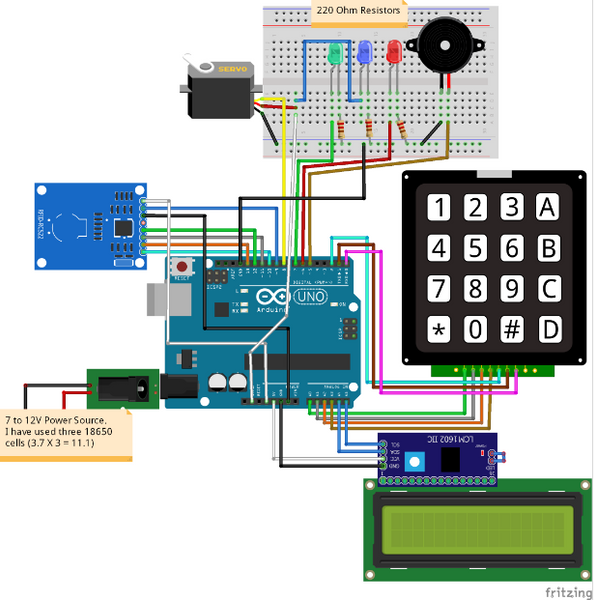 RFID and Keypad Based Door Lock Using Arduino