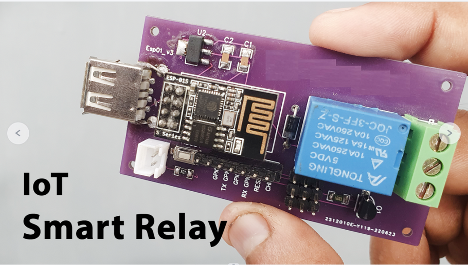 ESP8266-01 IoT Smart Relay for Home Automation