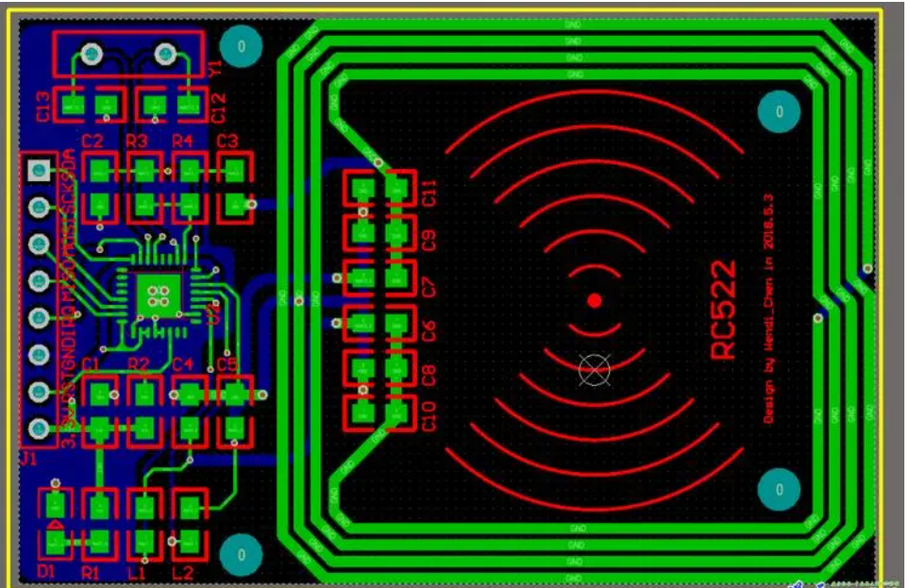 More efficient board design for RF, analog and digital
