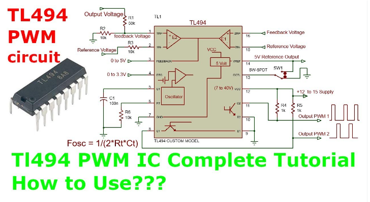 PWM Inverter Circuit using TL494