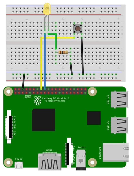How to Interface a Push Button with Raspberry Pi?