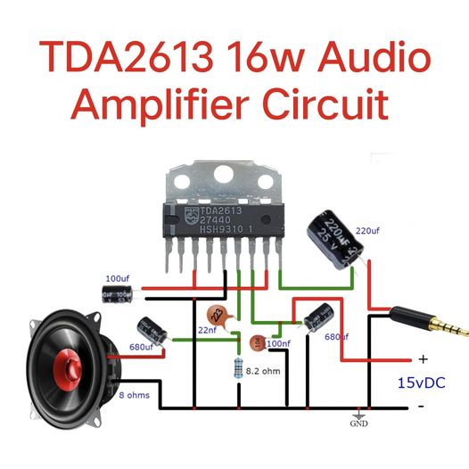TDA2613 16w Audio Amplifier Circuit – PCB HERO