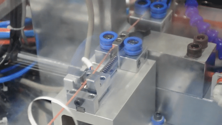 Wire processing_ copper braided wire segmented hot melt and cutting equipment