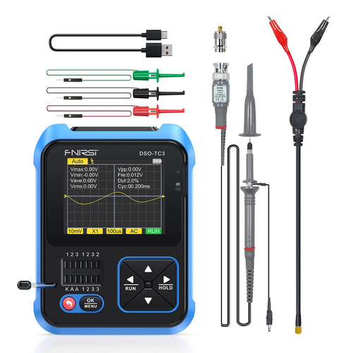 FNIRSI DSO-TC3 Digital Oscilloscope Transistor Tester Function Signal Generator Three/TwoIn One Multi-function Tester