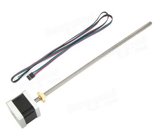 42 Lead Screw Linear Stepper Motor 1.5A 40mm 300mm Rod For 3D Printer