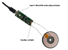 5W/10W wireless charger module / transmitter base PCBA board + coil / general QI standard with LED light