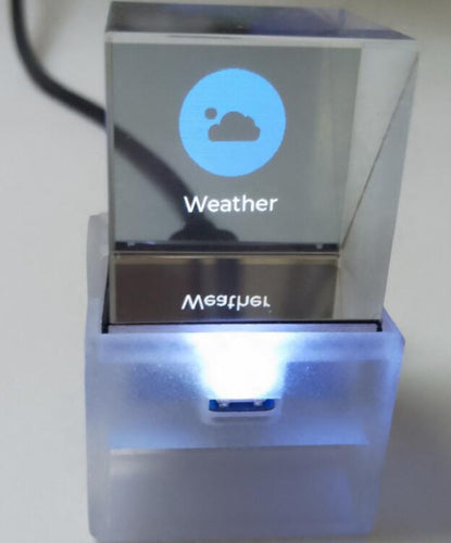 Transparent small TV / Suitable for HoloCubic Beamsplitter Prism 25.4mm AIO Firmware