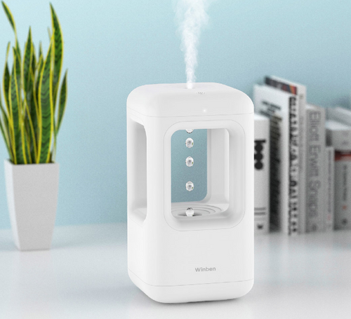 Anti-gravity water drop humidifier For home silent bedroom atmosphere lamp Small fog table backflow