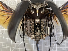 Mechanical punk bionic mechanical beetle eight cylinder engine model personality ornaments trend toys