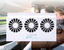 Multifunctional solar smoke exhaust fan radiator cooling ventilator vehicle interior vehicle high power