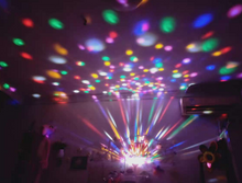 Colorful rotating lights