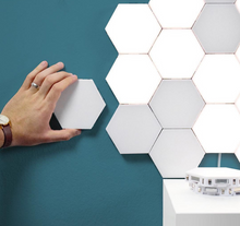 Wall lamp creative touch sensing living room bedroom decoration combination charging honeycomb quantum lamp