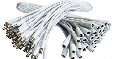 White pure copper DC 10A power cord