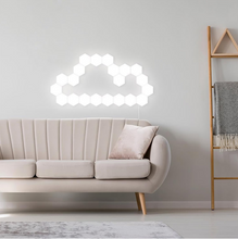 Wall lamp creative touch sensing living room bedroom decoration combination charging honeycomb quantum lamp