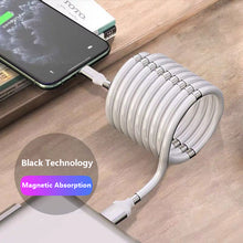 0.9M/1.8M USB Cable Magnetic Absorption Line Data Cable 2.4A Super Fast Charging Cables Redesigned Usb For Iphone X 11 8
