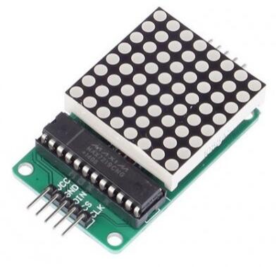 8 x 8 RED DOT Matrix - MAX7219 based Module - I2C - arduino compatible