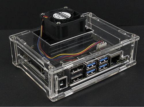 New Arrival Acrylic Case Box with Cooling Fan for NVIDIA Jetson Nano Developer kit Case Shell Enclosure Cooler