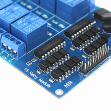 DC 5V 12V 16 Channel Relay Module Interface Board for arduino PIC ARM DSP PLC With Optocoupler Protection LM2576 Power 16Channel16 CHN Relay 5v songle