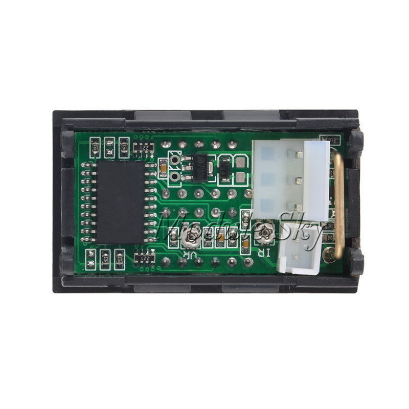 Ammeter Pcb Module Mini Digital Voltmeter Ammeter DC 100V 10A Panel Amp Volt Current Mete ...