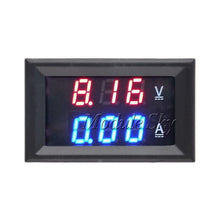 Mini Digital Voltmeter Ammeter DC 100V 10A Panel Amp Volt Current Meter Tester 0.28" Blue + Red Dual LED Display