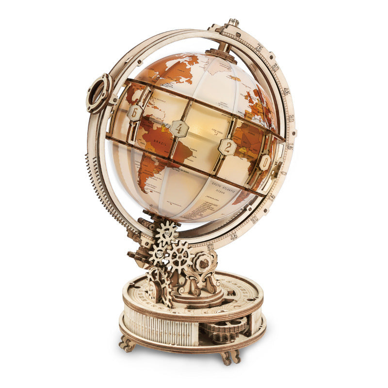 globe night light DIY wooden assembly PCB HERO