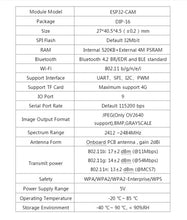 ESP32 Wifi Bluetooth Development Board with OV2640 Camera Module ESP32-CAM (including shipping)