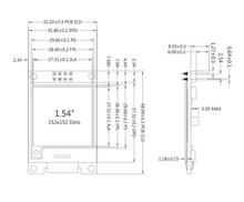 3-Color 1.54" inch E-Paper Module 152x152 for Arduino,Raspberry Pi