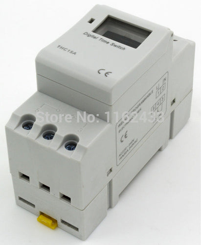 THC15A AC 220V 16A digital time switch weekly programmable electronic timer 220VAC
